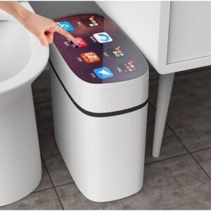 Smart Sensor Trash Can – 16L, White